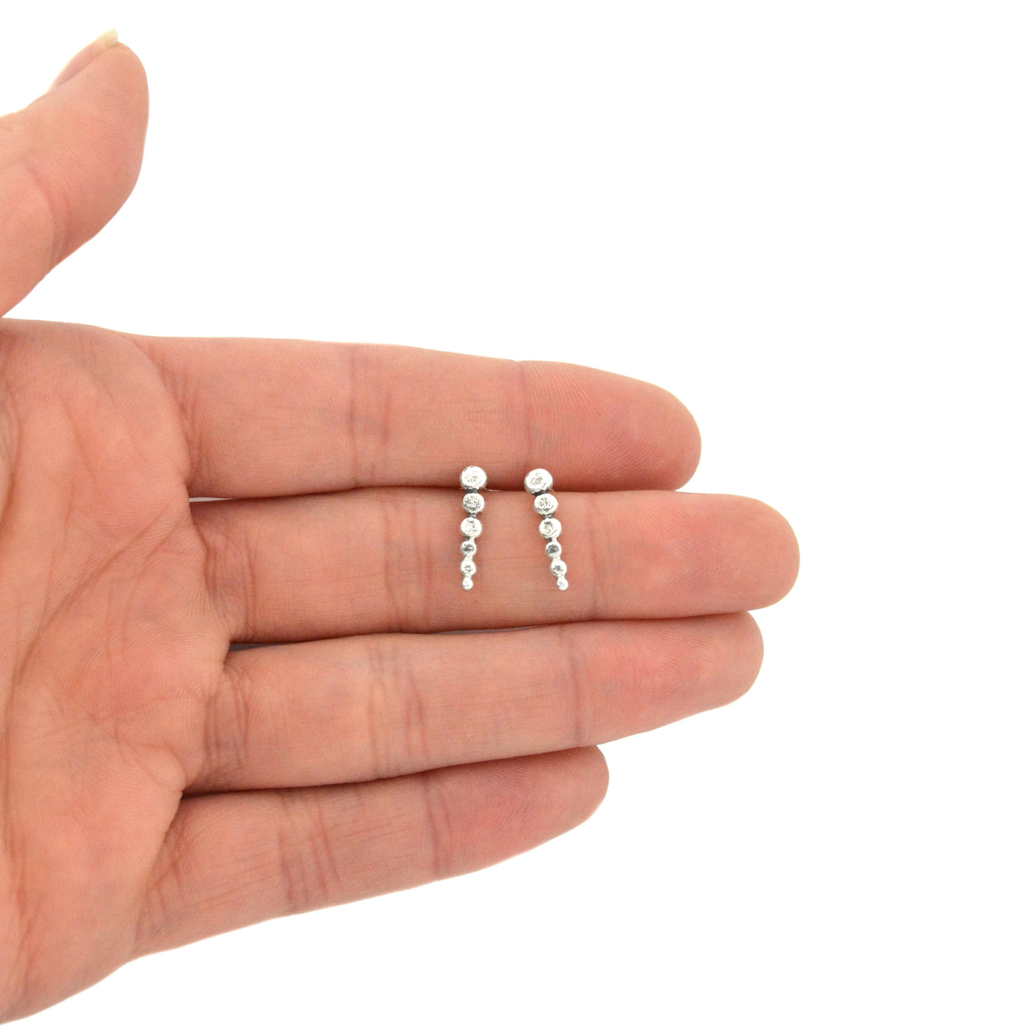 Pebble Drop Post Earrings