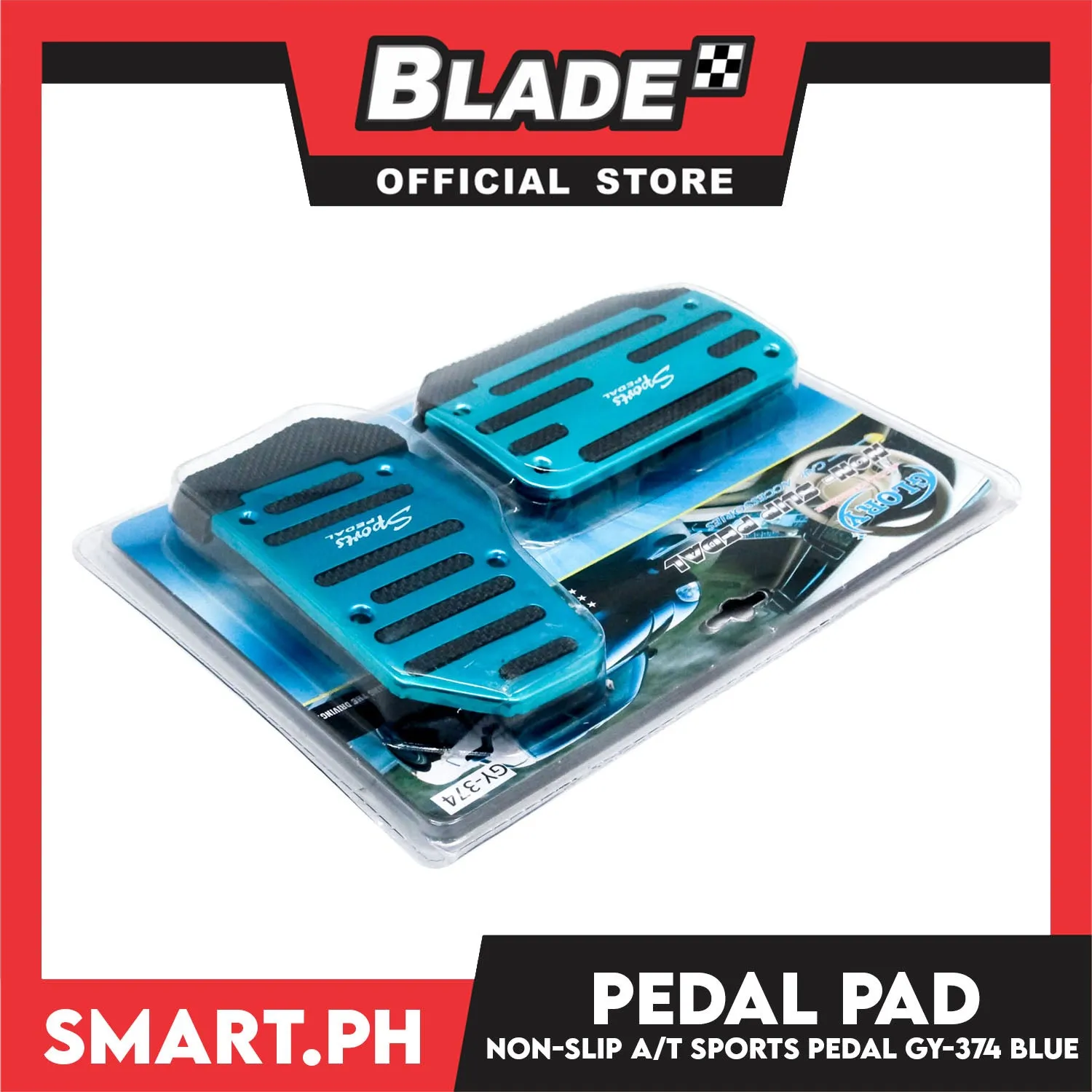 Pedal Pad Non-Slip Pedal Automatic Transmission Sports Pedal CS/GY-374 (Blue)