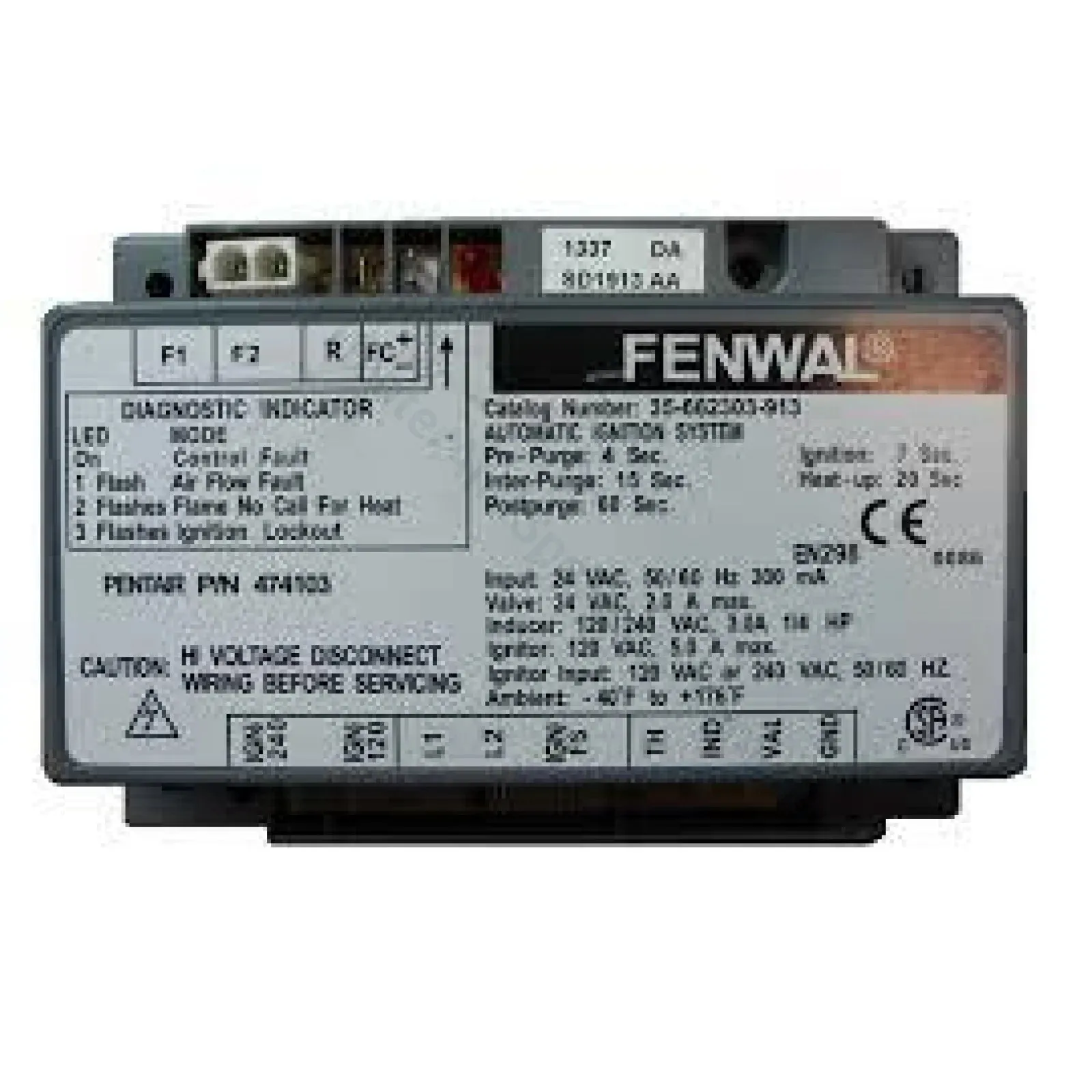 Pentair Mastertemp / Waterco Turbotemp Ignition Control Module (Fenwal)