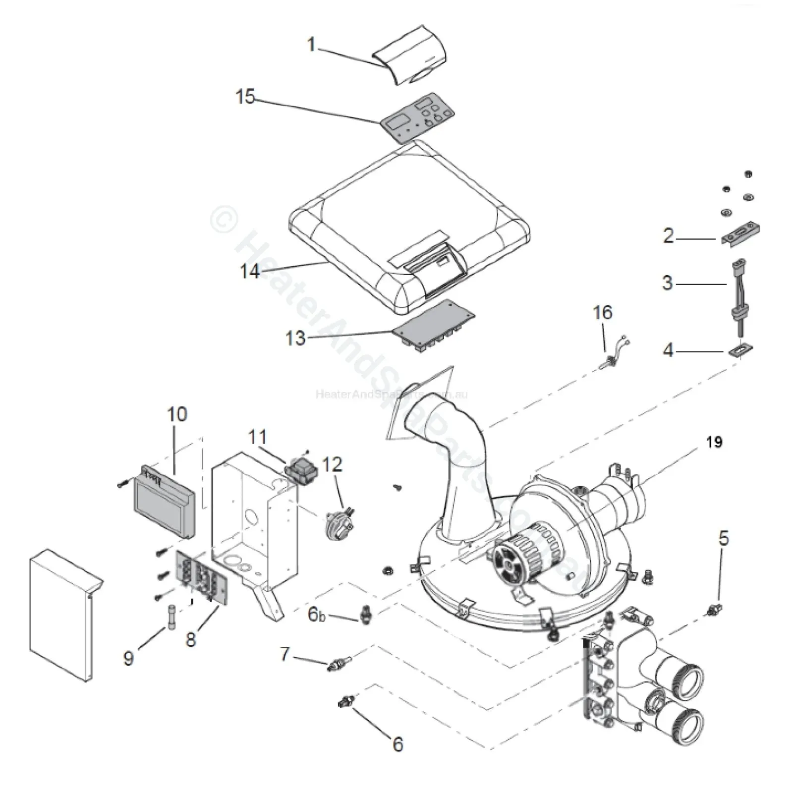 Pentair Mastertemp / Waterco Turbotemp Ignition Control Module (Fenwal)