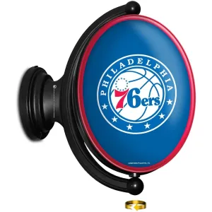 Philadelphia 76ers: Original Oval Rotating Lighted Wall Sign
