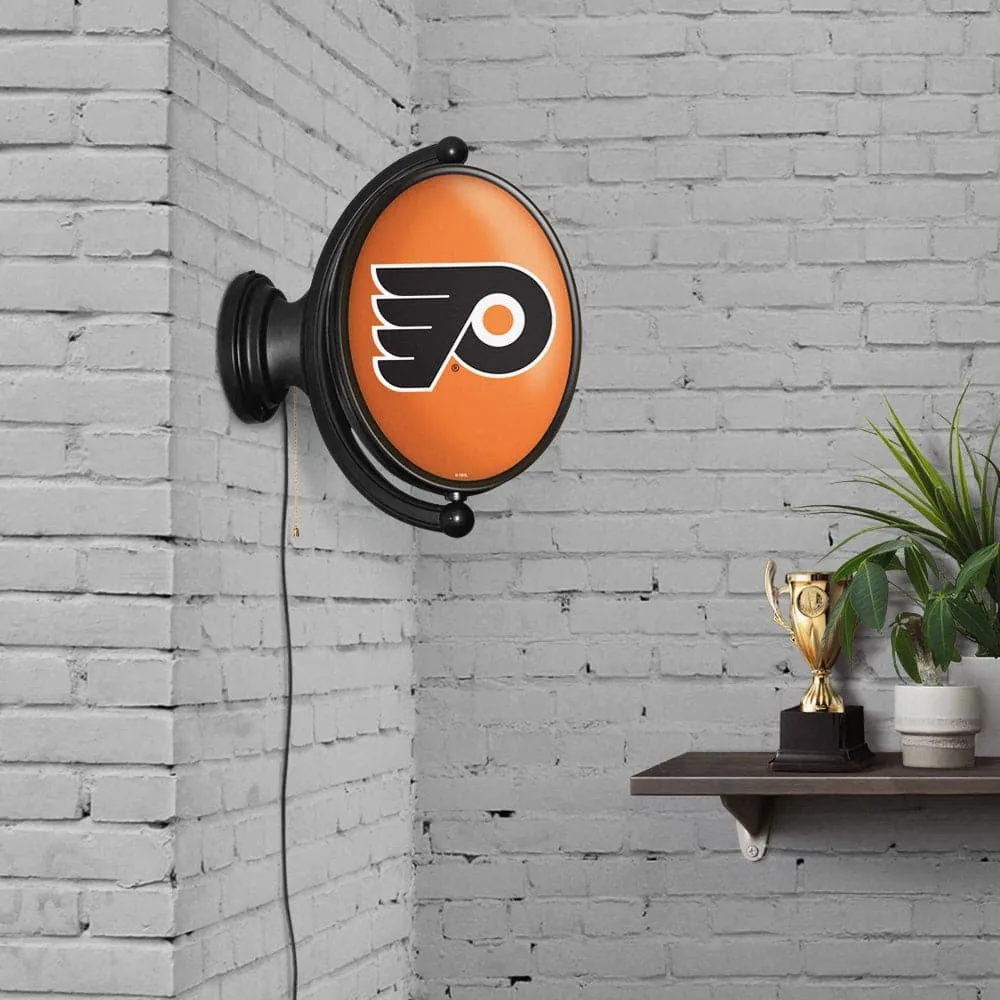 Philadelphia Flyers: Original Oval Rotating Lighted Wall Sign