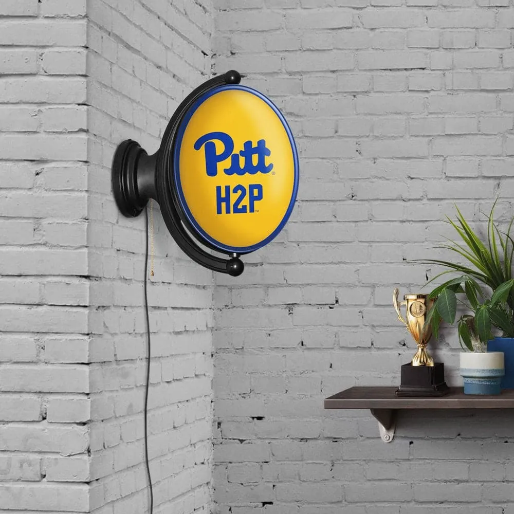 Pitt Panthers: Original Oval Rotating Lighted Wall Sign