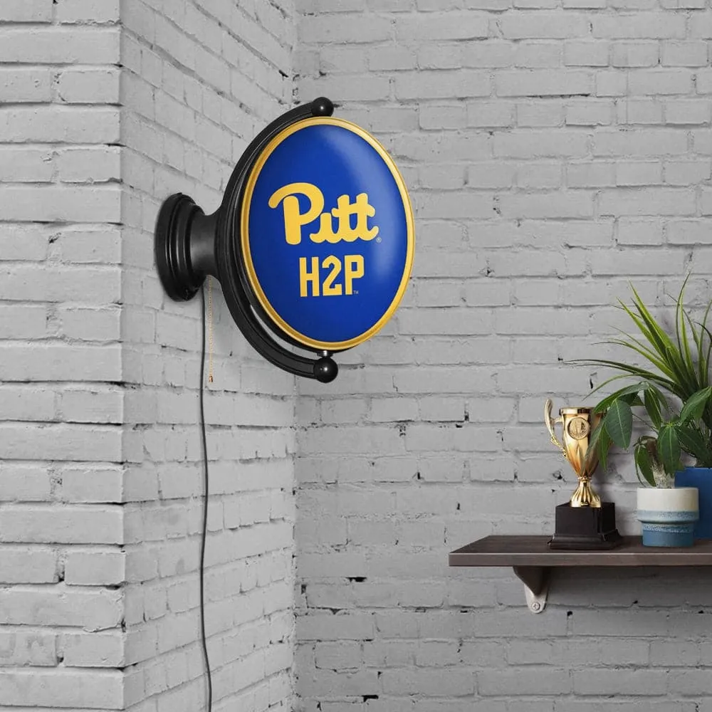 Pitt Panthers: Original Oval Rotating Lighted Wall Sign