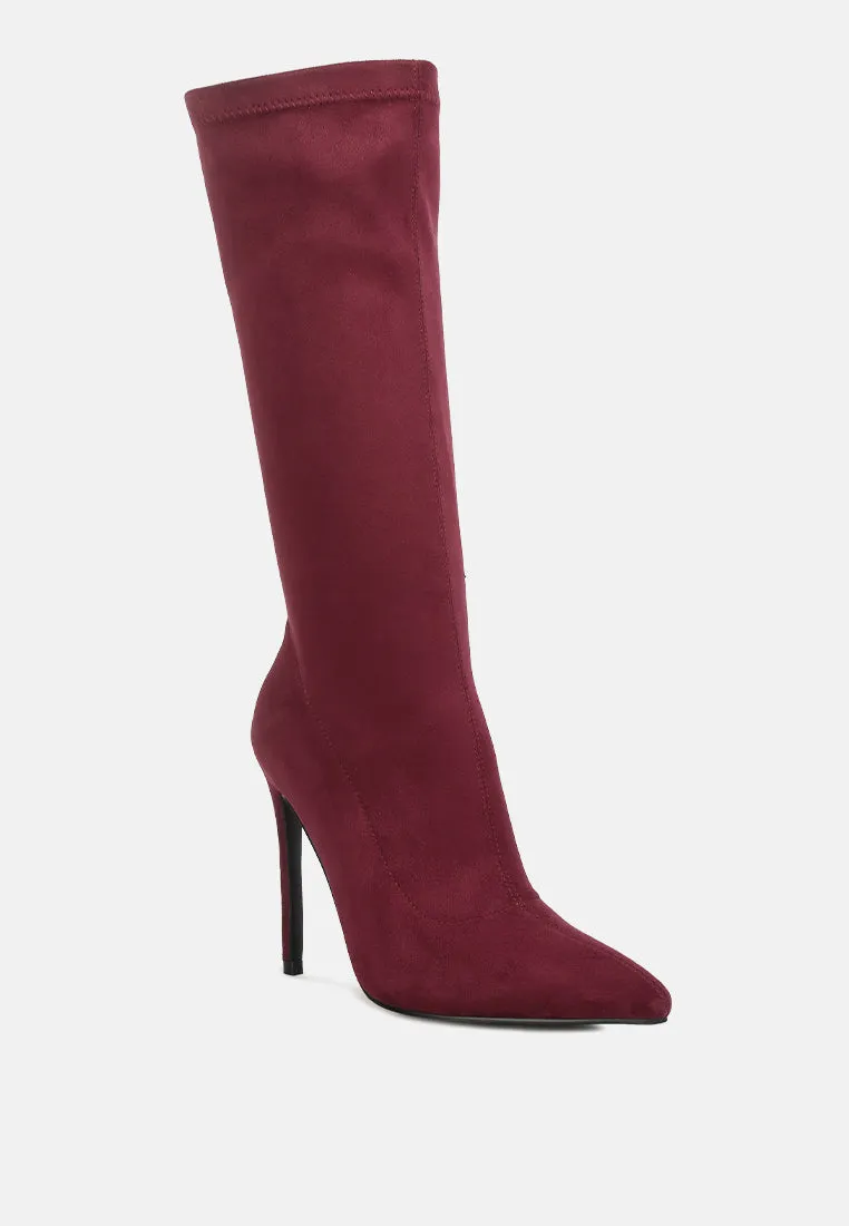 Playdate High Heeled Calf Boots By Ruw