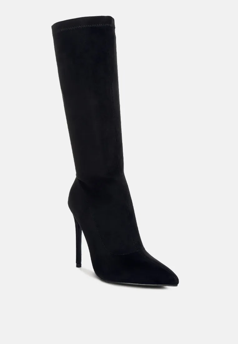 Playdate High Heeled Calf Boots By Ruw