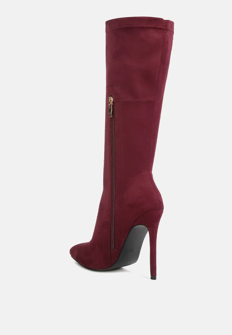 Playdate High Heeled Calf Boots By Ruw