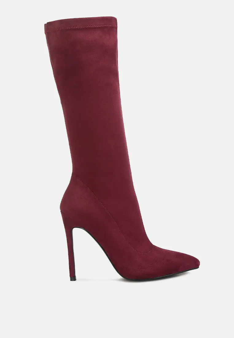 Playdate High Heeled Calf Boots By Ruw