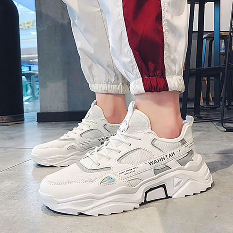Plus Size 38-44 Summer Men Mesh Sneakers Anti-Slippery Breathable Basketball Running Shoes Non-slip Wear-resistant Comfortable Shoes