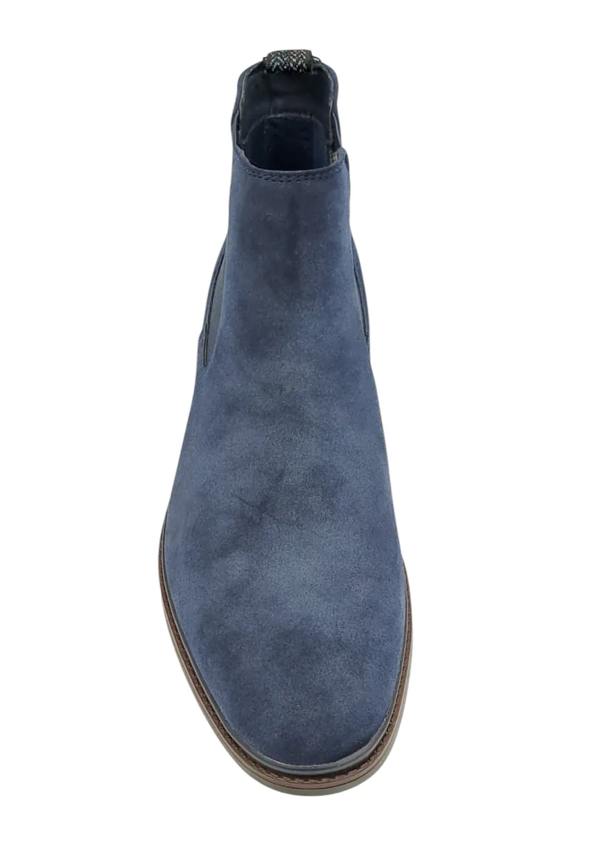 Pope Petone Suede Slip On Boots - French Blue