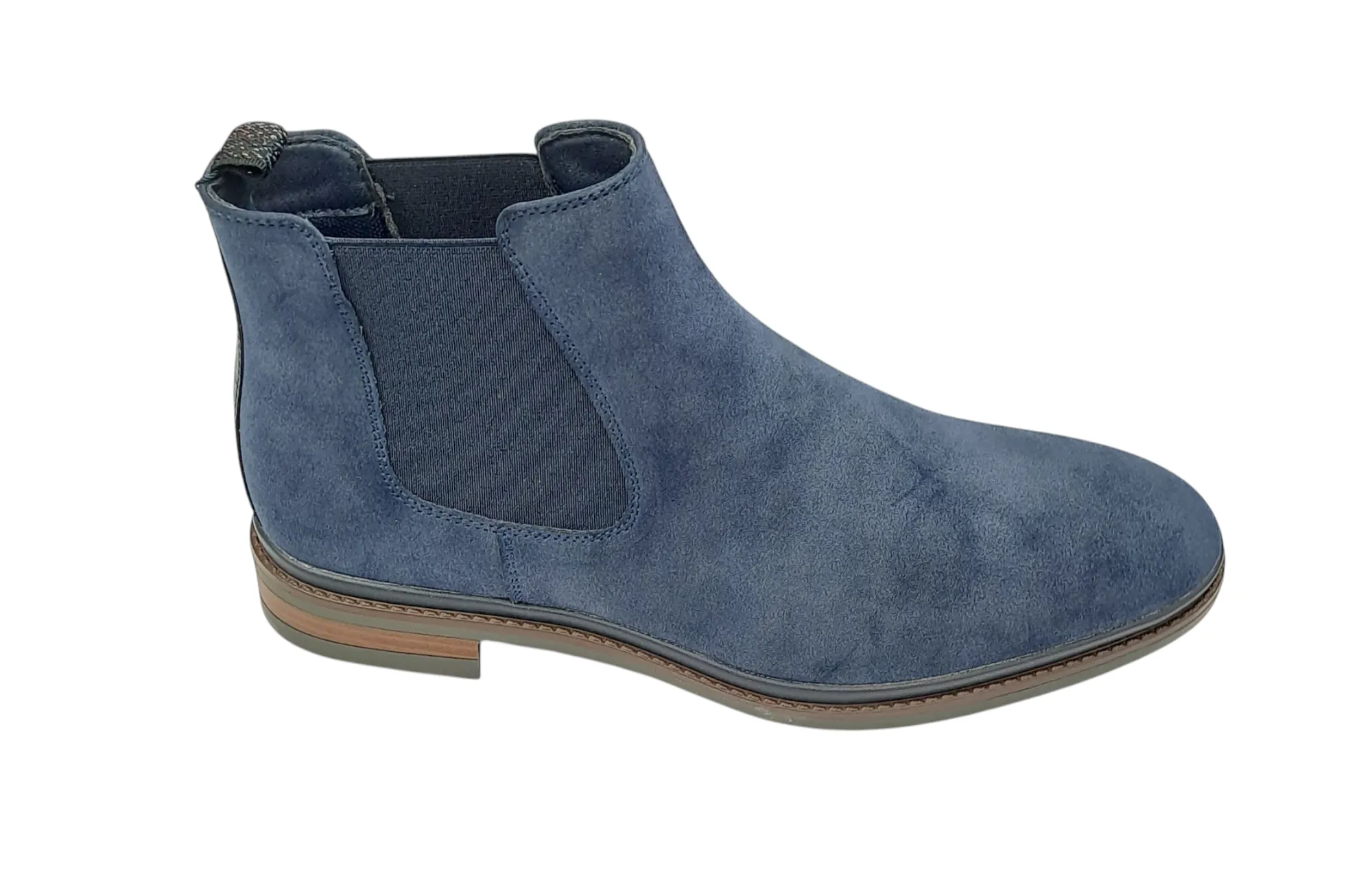 Pope Petone Suede Slip On Boots - French Blue