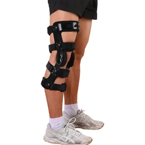 Premium Adjustable Hinged Knee Brace – ROM Orthosis for ACL, Meniscus, Ligament Injuries, and Post-Surgery Recovery, Orthopedic Support for Sports Protection, Ideal for Men and Women