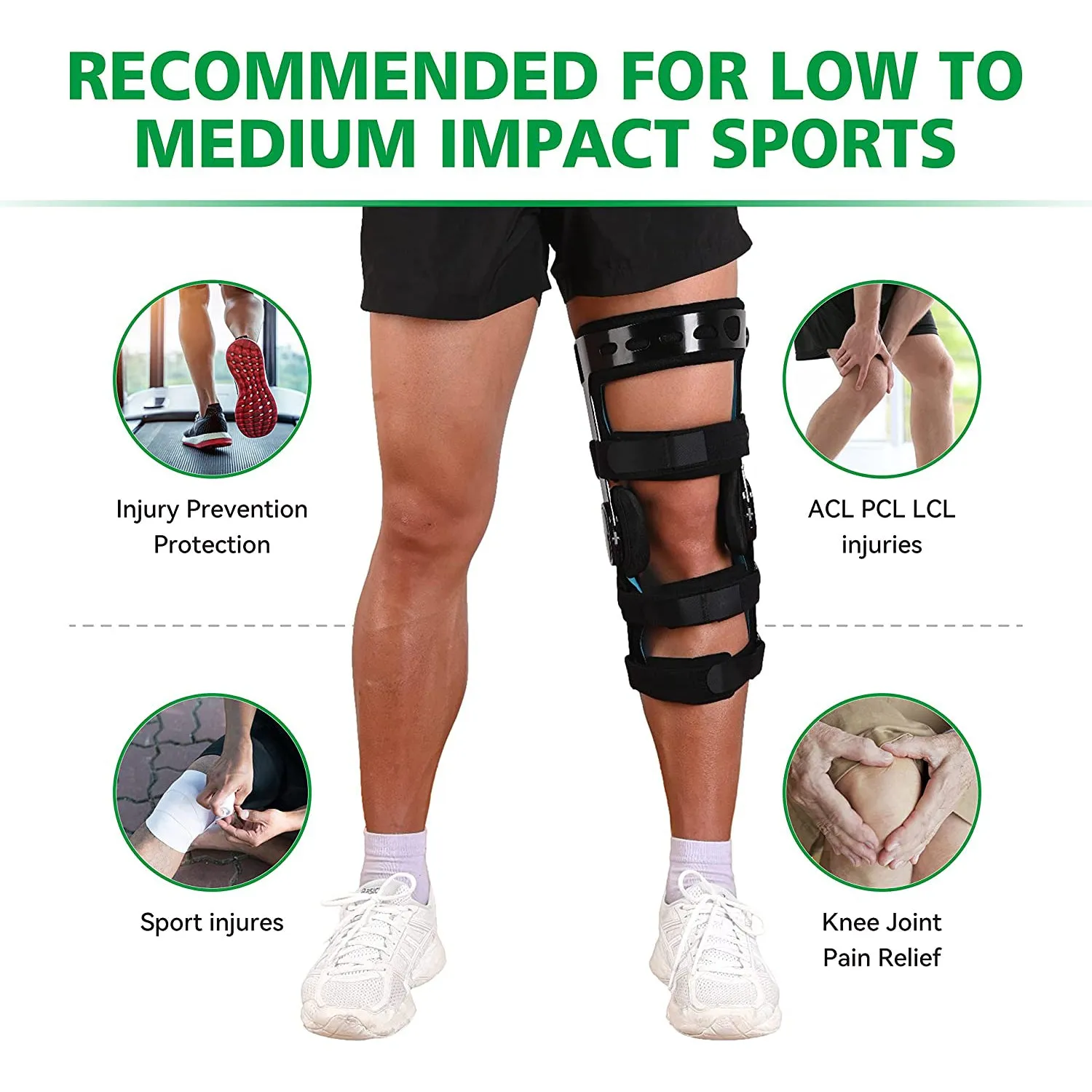 Premium Adjustable Hinged Knee Brace – ROM Orthosis for ACL, Meniscus, Ligament Injuries, and Post-Surgery Recovery, Orthopedic Support for Sports Protection, Ideal for Men and Women