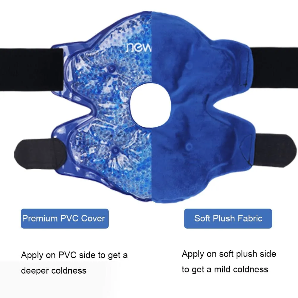 Premium Reusable Knee Ice Pack Wrap for Pain Relief, Sports Injuries, Flexible Hot Cold Therapy, Post-Surgery Recovery, Arthritis, Swelling, and Inflammation Treatment