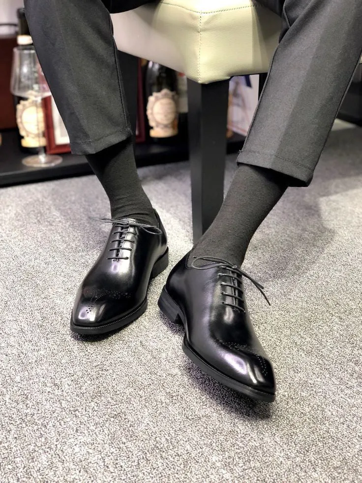 Professional Excellence: Classic Style Leather Shoes for Men|  Superior Comfort & Durability