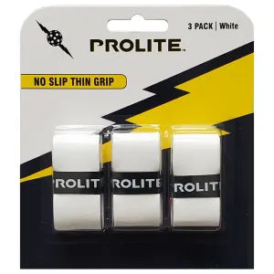 Prolite No Slip Thin Grip (White) 3 Pack