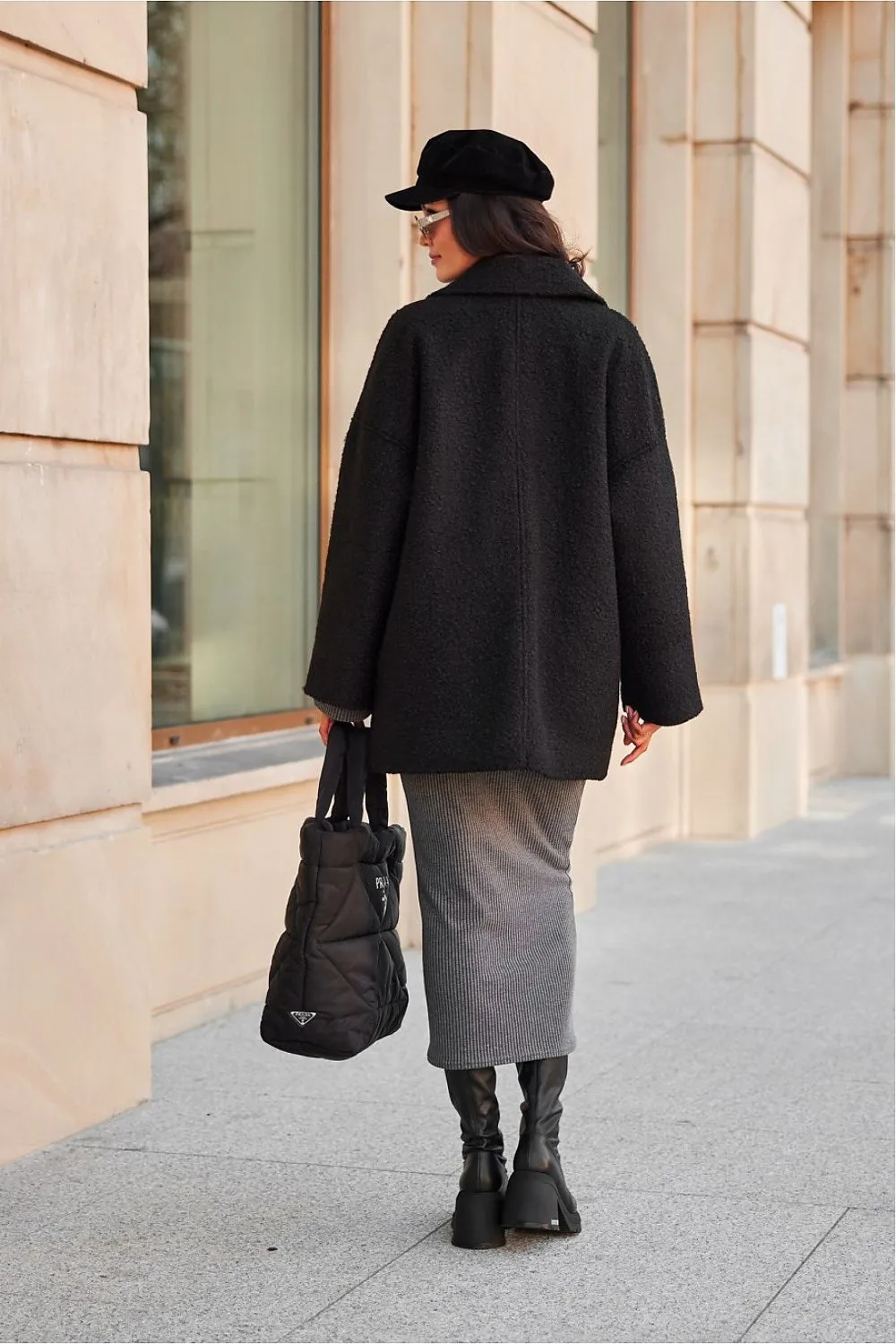 Quilted Elegant Button-Up Jacket