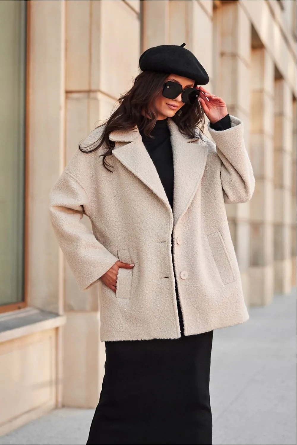 Quilted Insulated Jacket with Classic Collar