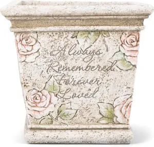 "Always Remembered, Forever Loved" Memorial Planter