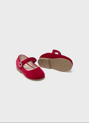 Red Velvet Mary Jane Shoes