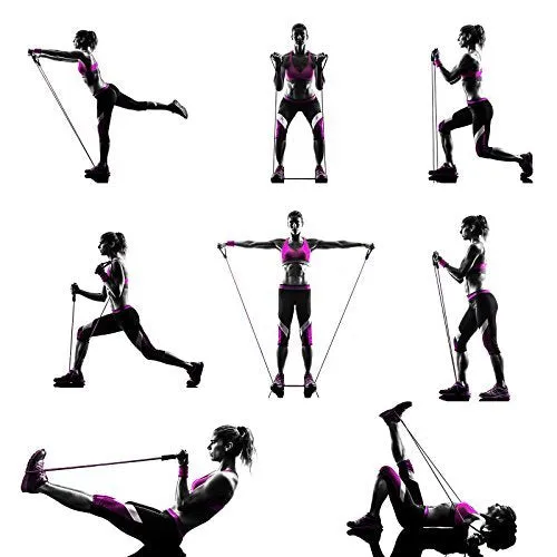 RitFit Single Resistance Exercise Band with Handles 10-15lb
