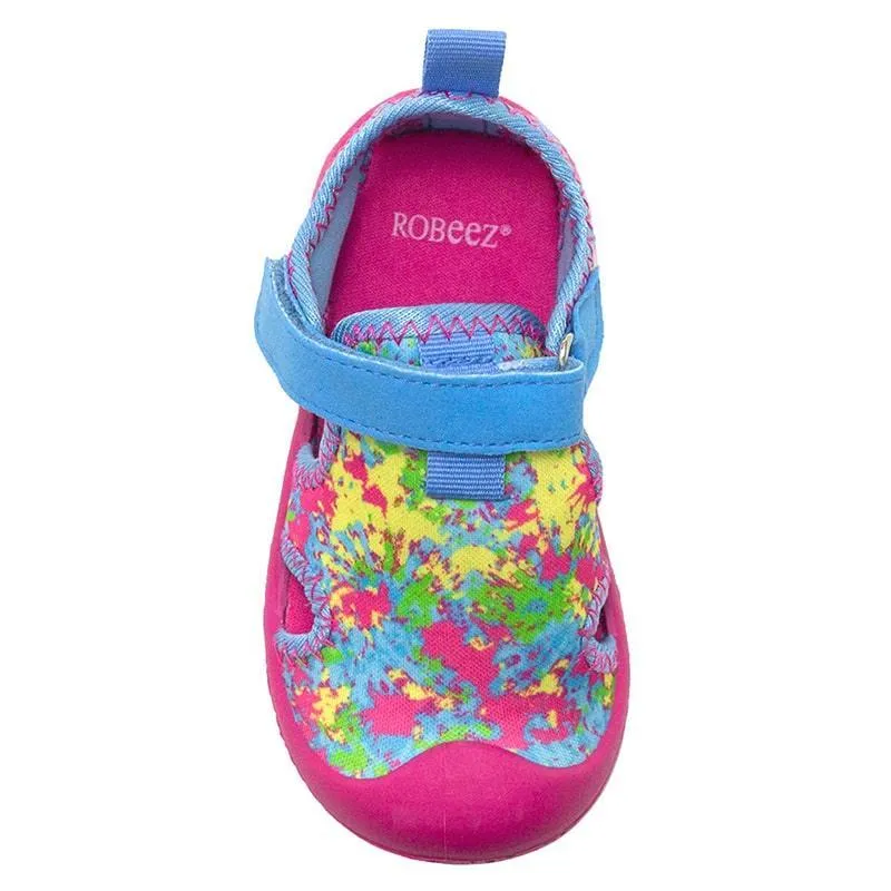 Robeez Kaleidoscope Tie Dye Water Shoes Light Blue