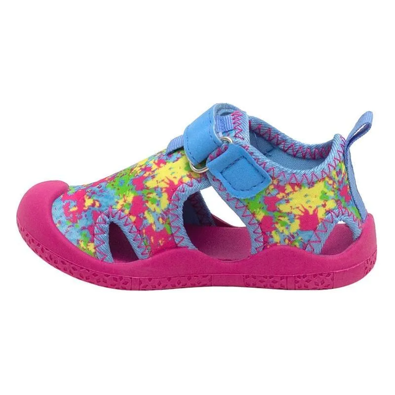 Robeez Kaleidoscope Tie Dye Water Shoes Light Blue