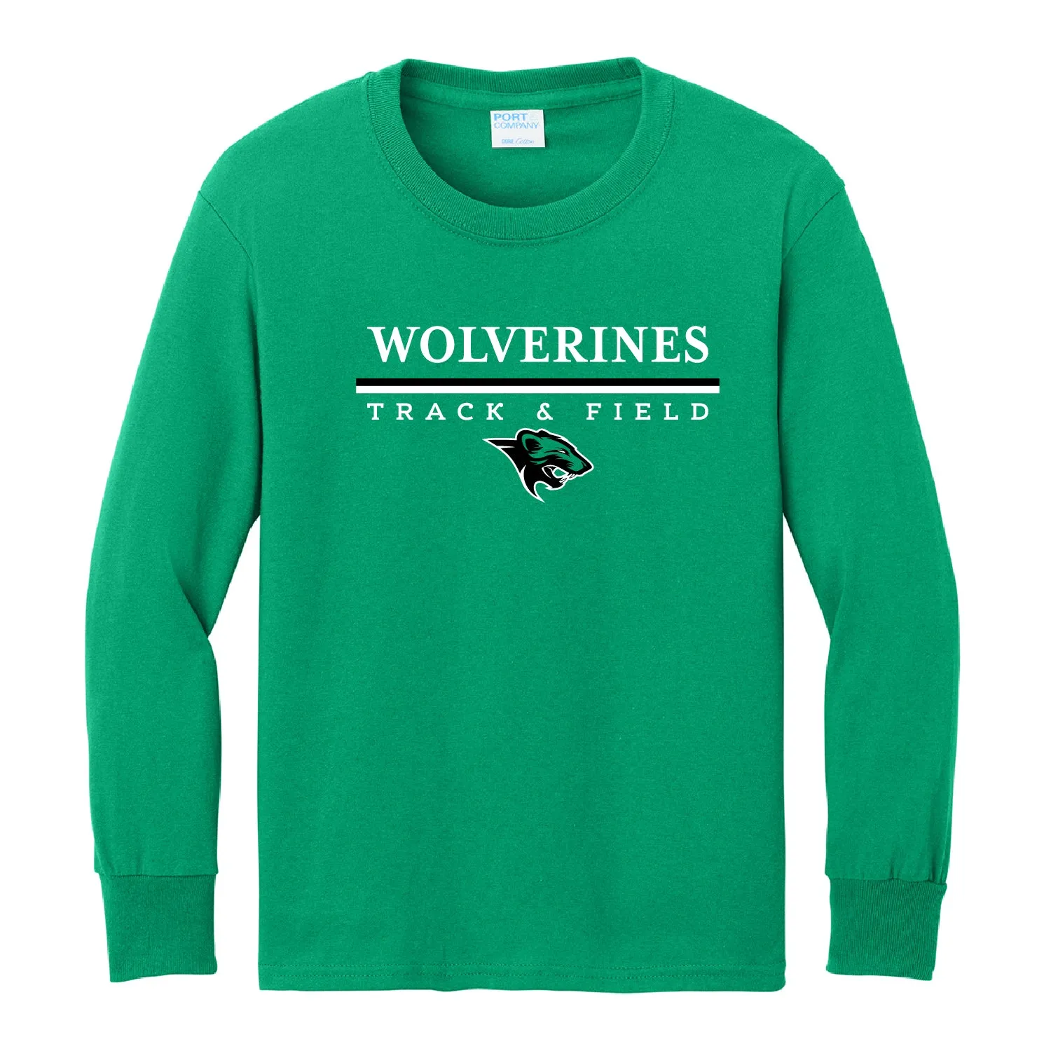 Rock Ridge Track Youth Long Sleeve Core Cotton Tee 2
