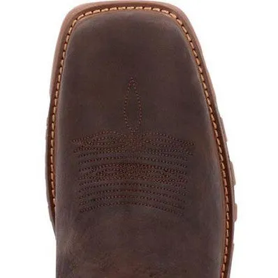 Rocky Men's Carbon 12" Square Toe WP Western Boot -Brown- RKW0415