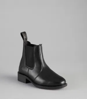 Rossago Junior Synthetic Chelsea Paddock Boots Black