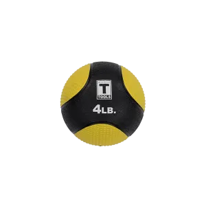 Rubber Medicine Ball - 4 Lb Yellow
