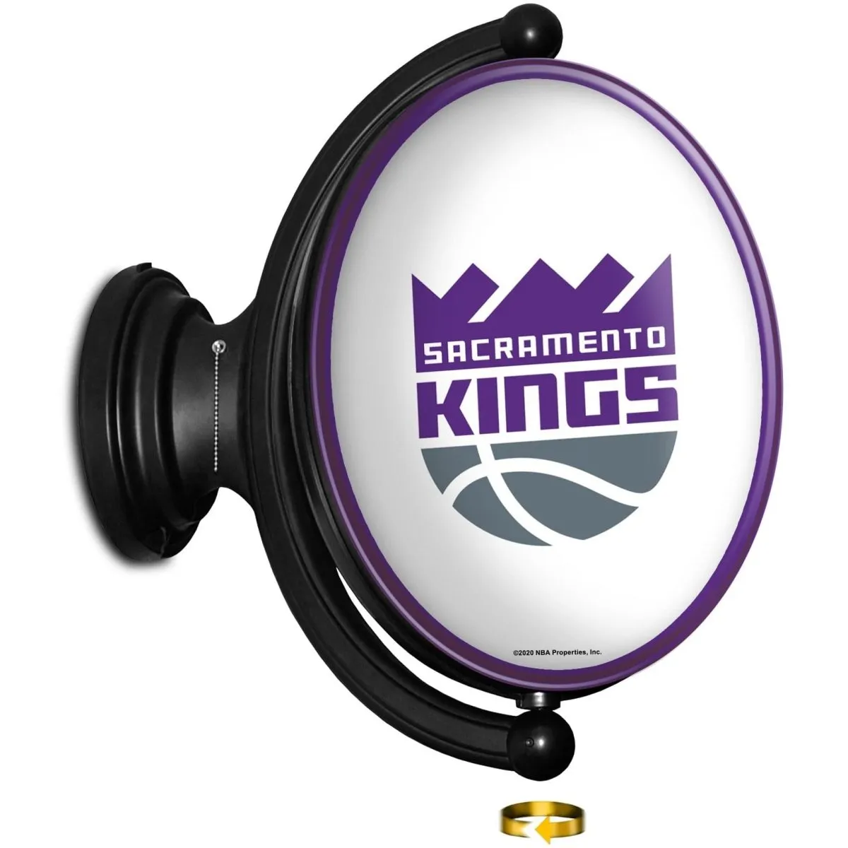 Sacramento Kings: Original Oval Rotating Lighted Wall Sign