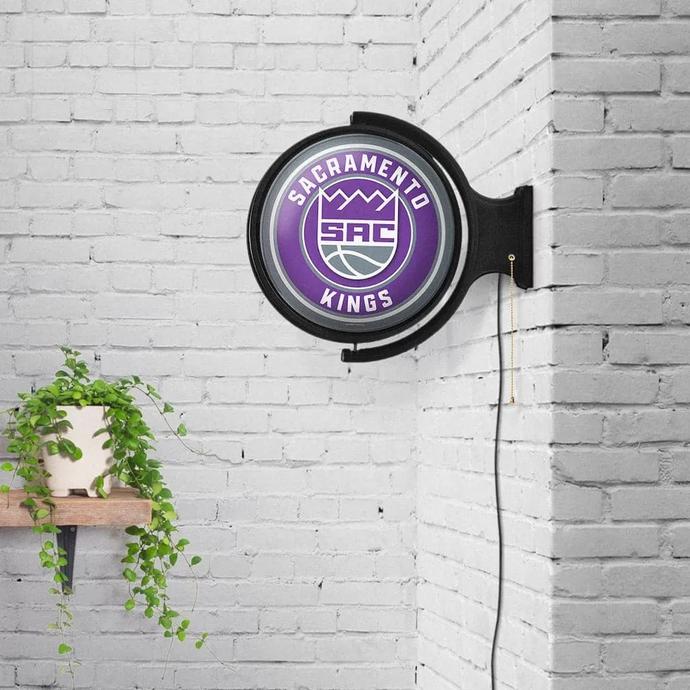 Sacramento Kings: Original Round Rotating Lighted Wall Sign