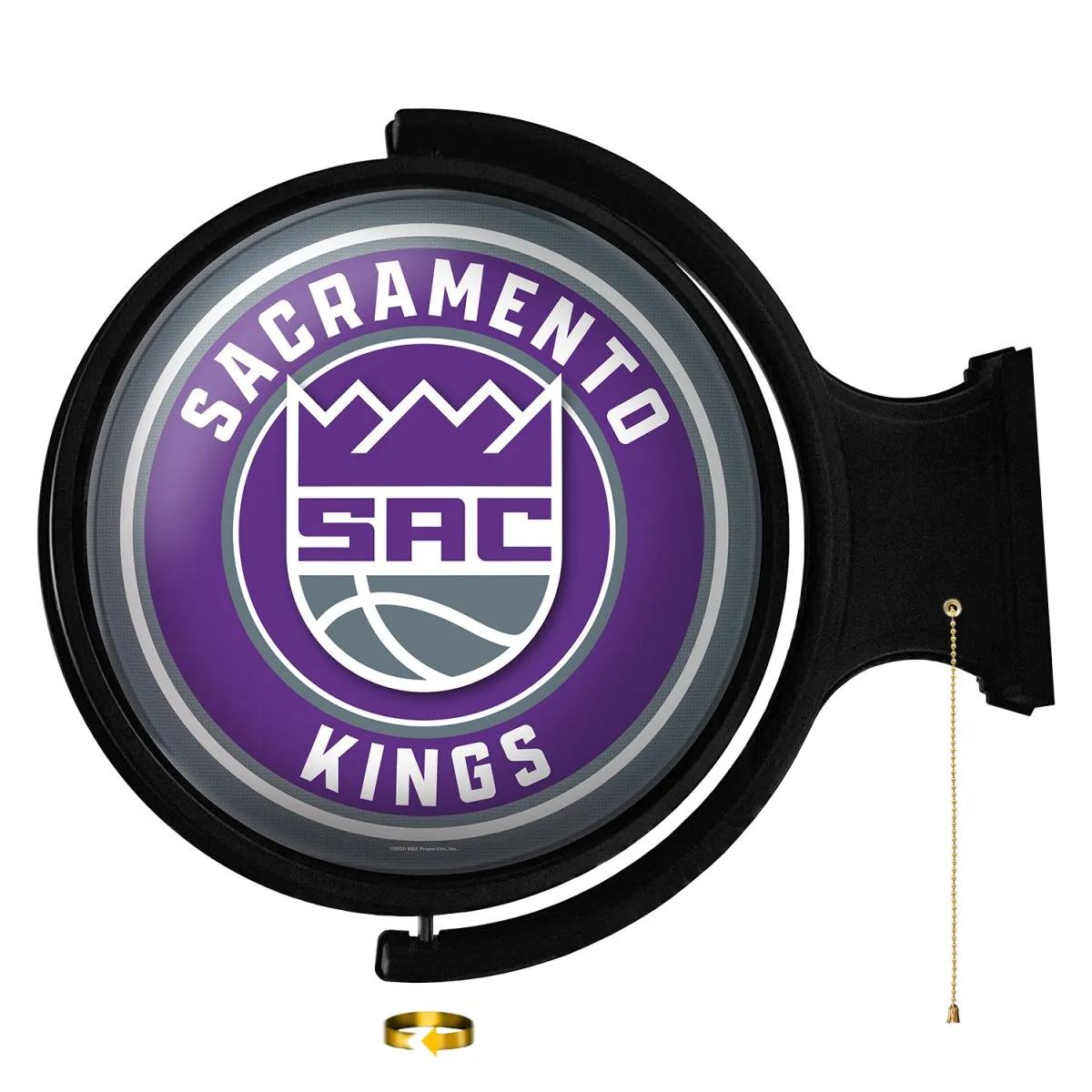Sacramento Kings: Original Round Rotating Lighted Wall Sign