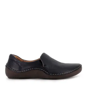 SAM W - NAVY LEATHER