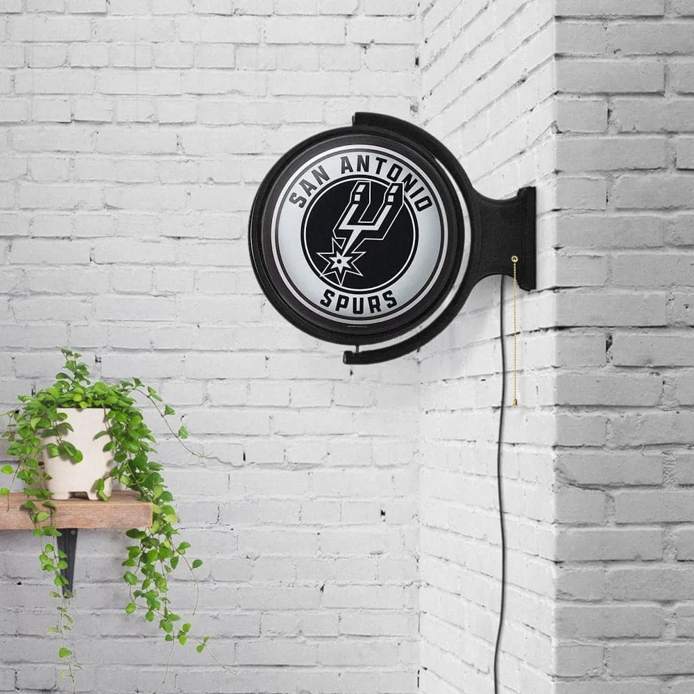 San Antonio Spurs: Original Round Rotating Lighted Wall Sign