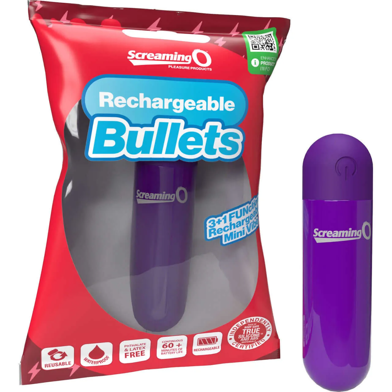 Screaming O Rechargeable Bullet - Purple