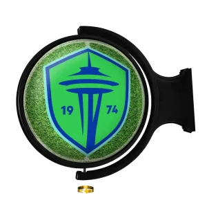 Seattle Sounders: Pitch - Original Round Rotating Lighted Wall Sign