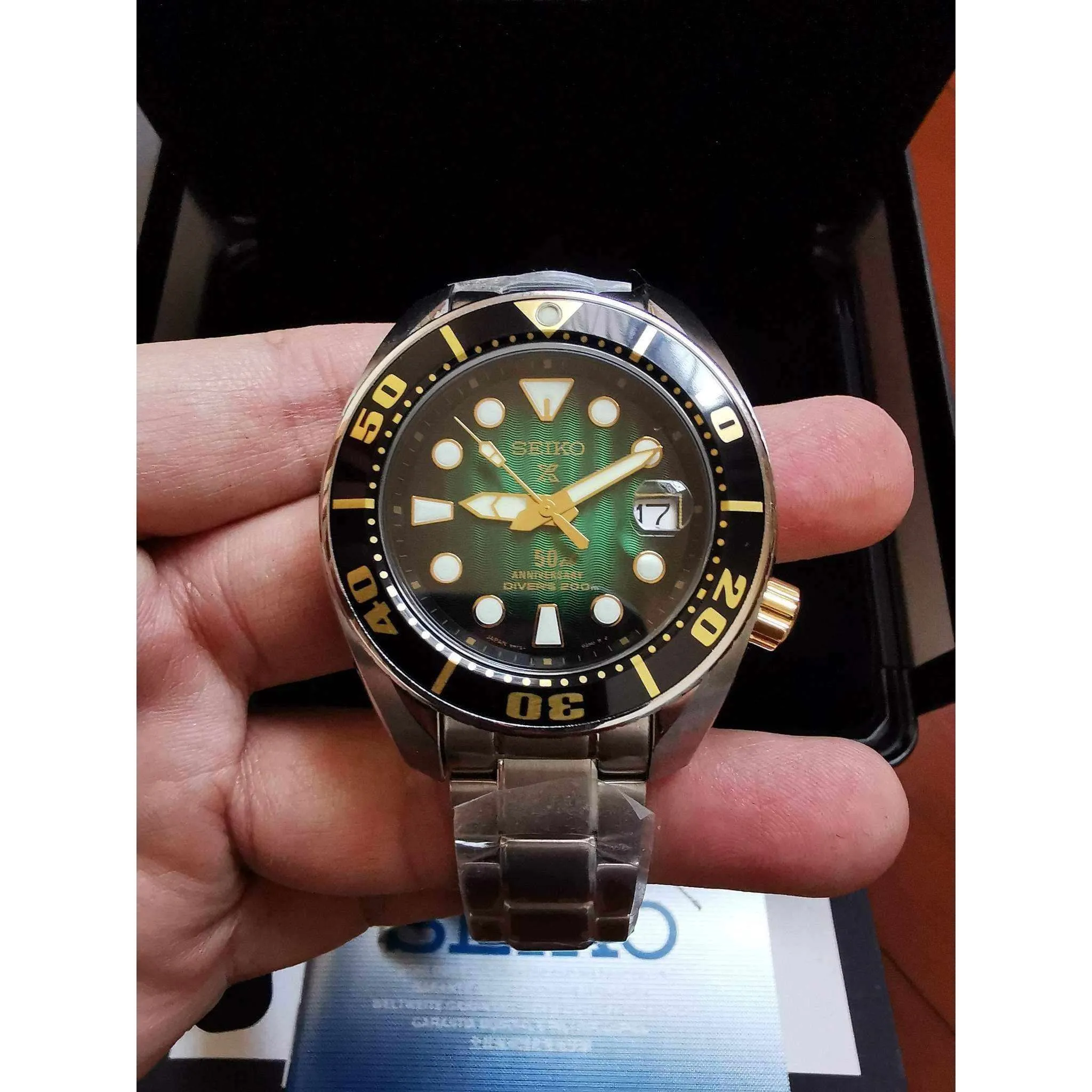 SEIKO PROSPEX GREEN SUMO 50TH ANNIVERSARY MEN WATCH (820 Limited) SPB031