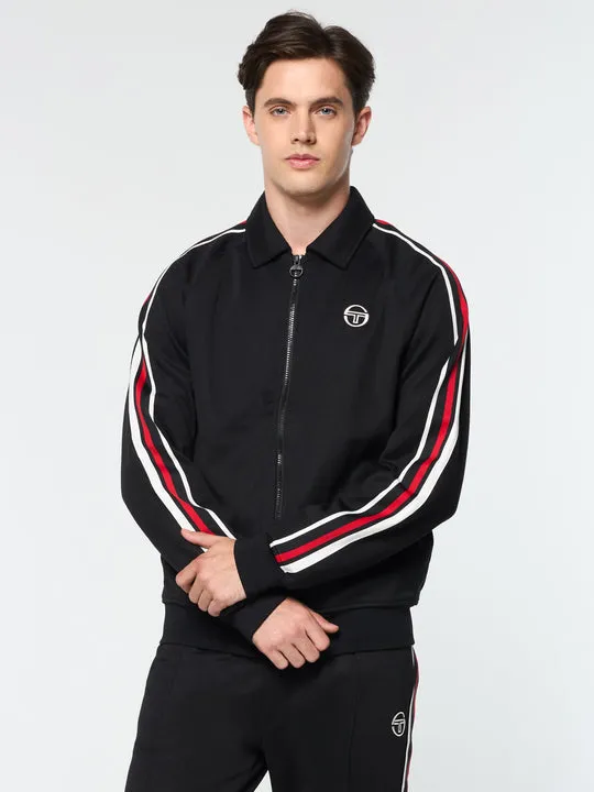 Sergio Tacchini STM21116 Renshaw Tape Track Top Black