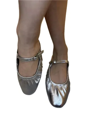 SLIDE IN BALLET FLAT WITH OPEN HEEL DEMURE-S