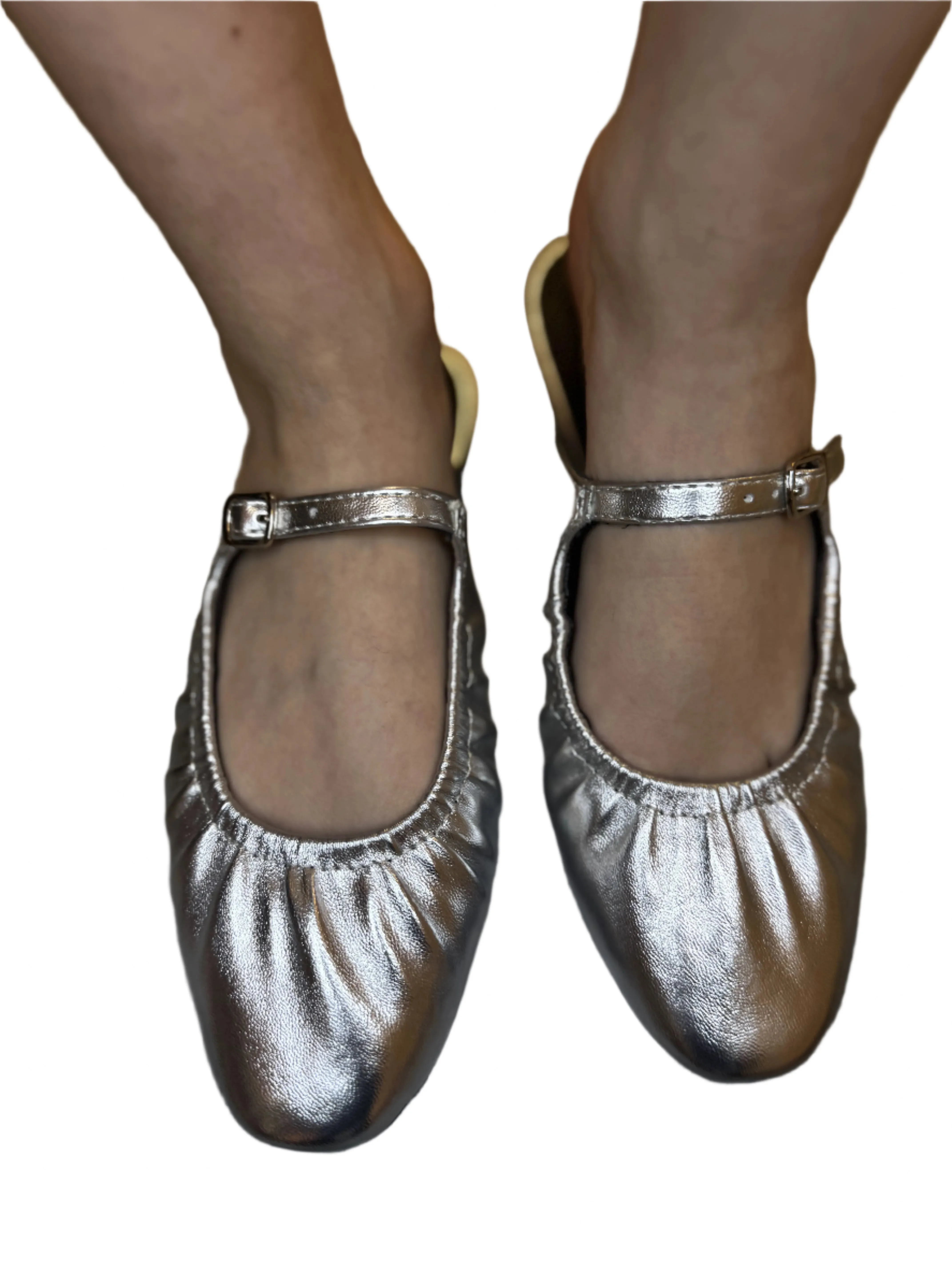 SLIDE IN BALLET FLAT WITH OPEN HEEL DEMURE-S