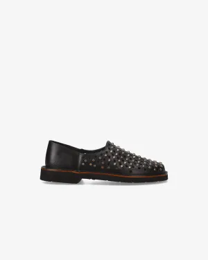 Slip-On with Studs and Gunmetal Finish
