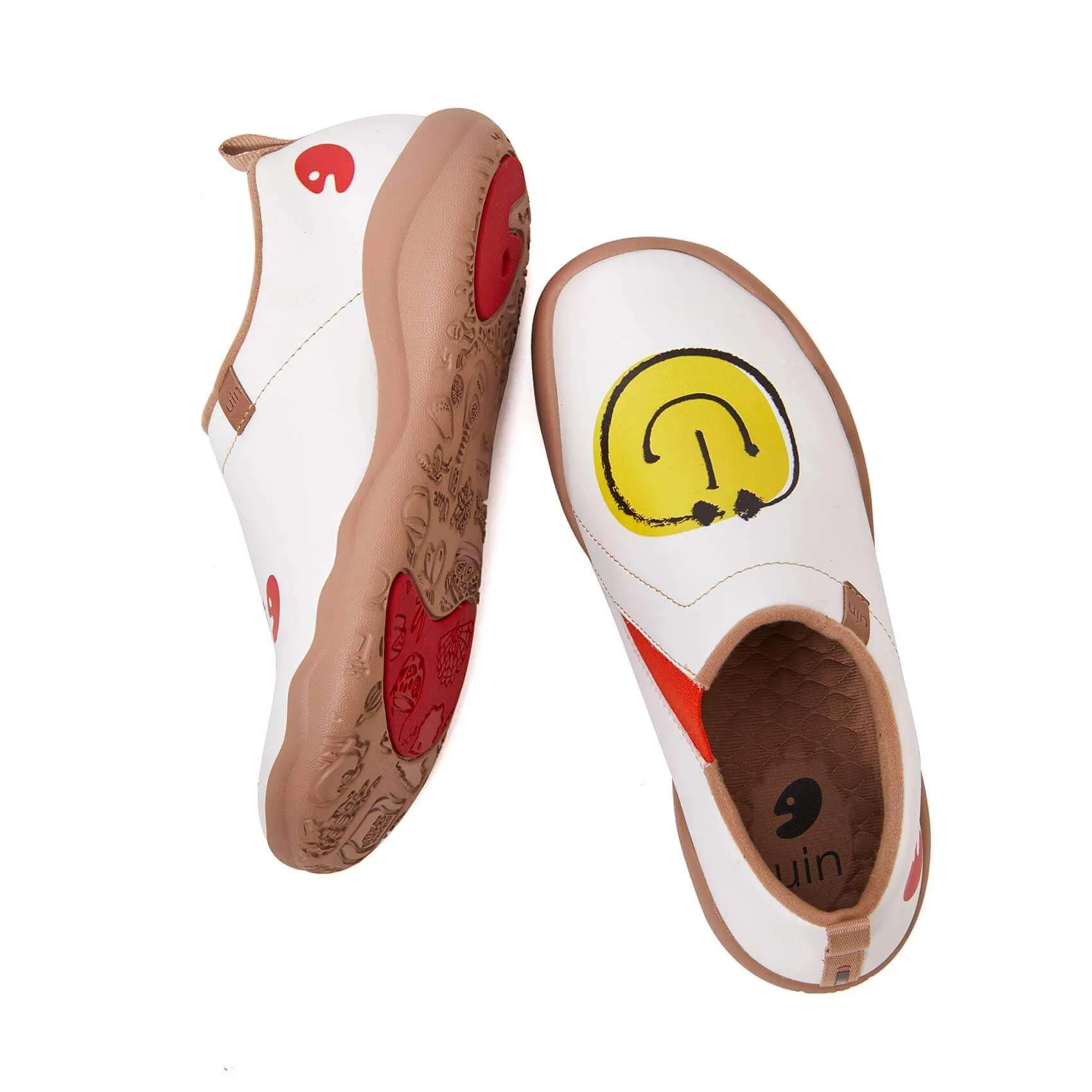 Smiley Microfiber Leather Women