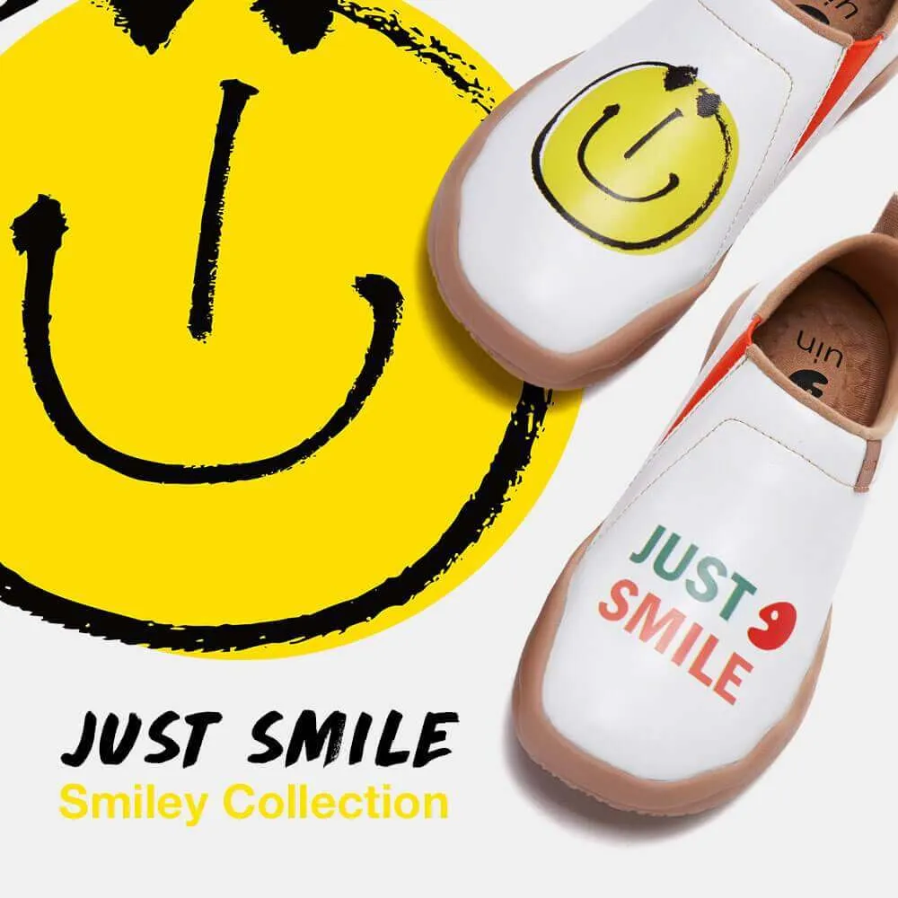 Smiley Microfiber Leather Women