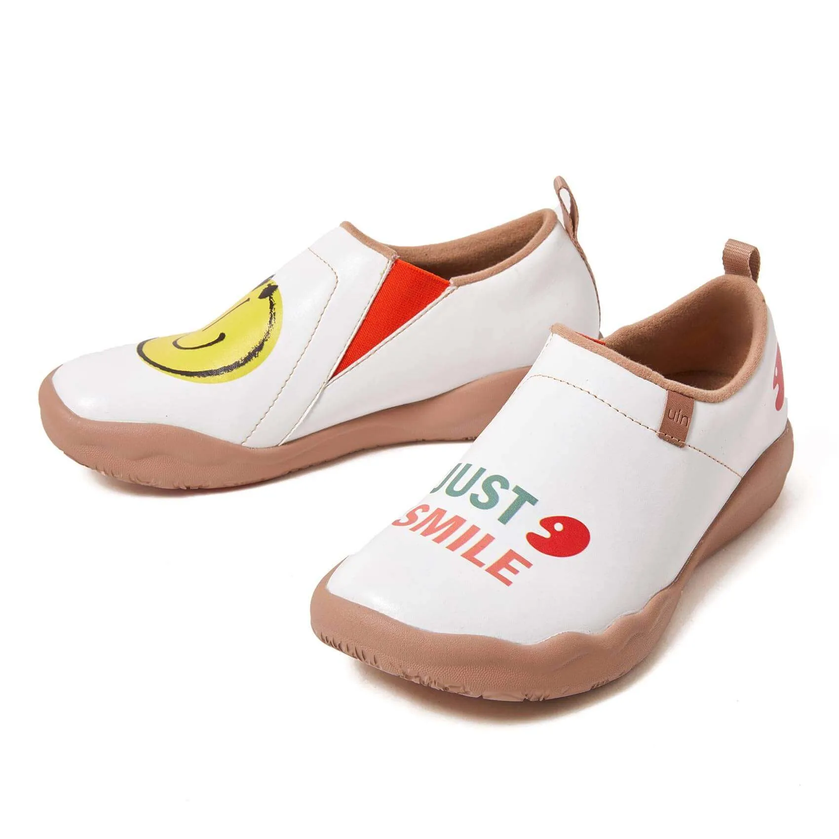 Smiley Microfiber Leather Women