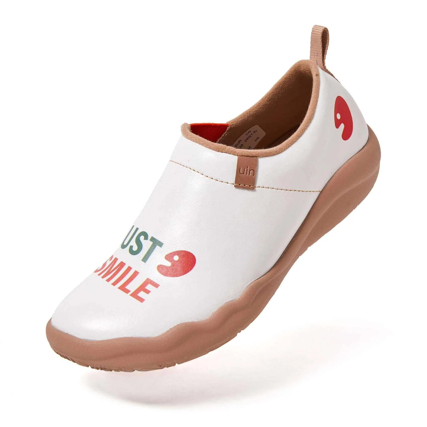 Smiley Microfiber Leather Women