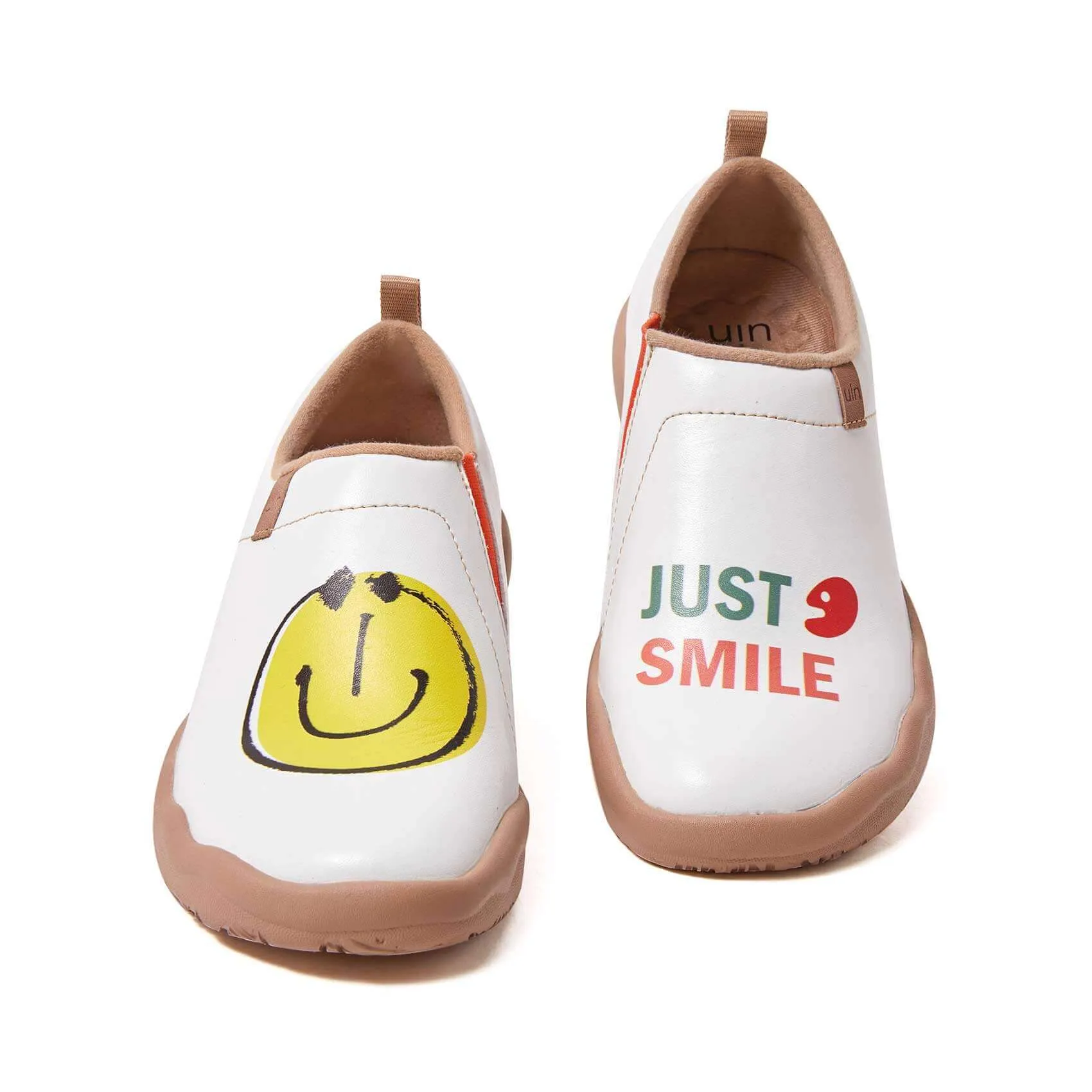 Smiley Microfiber Leather Women