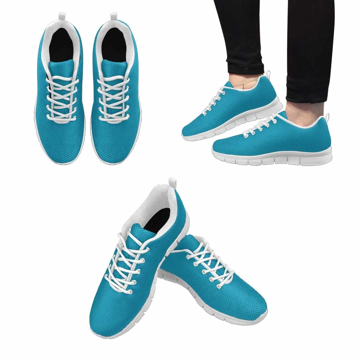 Sneakers for Men - Blue Green - Running Shoes by inQue.Style