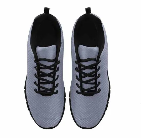 Sneakers for Men - Cool Grey - Canvas Mesh Athletic Running Shoes by inQue.Style
